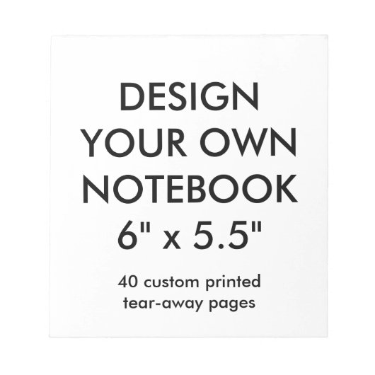 Aangepast, aangepast 40 Notitieblok voor wegwerppa (Voorkant)