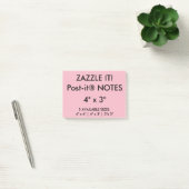 Aangepast, aangepast, 4 x 3 inch Post-it® notes le (Kantoor)