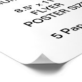 Aangepast aangepast 8,5-inch x 11-inch Poster doek (Hoek)