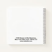 aangepast aangepast aangepast Notitieboek voor tek (Achterkant)