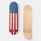 Aangepast aangepast Amerikaans vlaggenpatriottisch Skateboard (Voorkant)