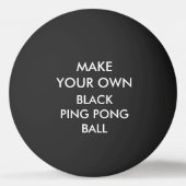 Aangepast aangepast BLACK Ping Pong Ball (Voorkant)