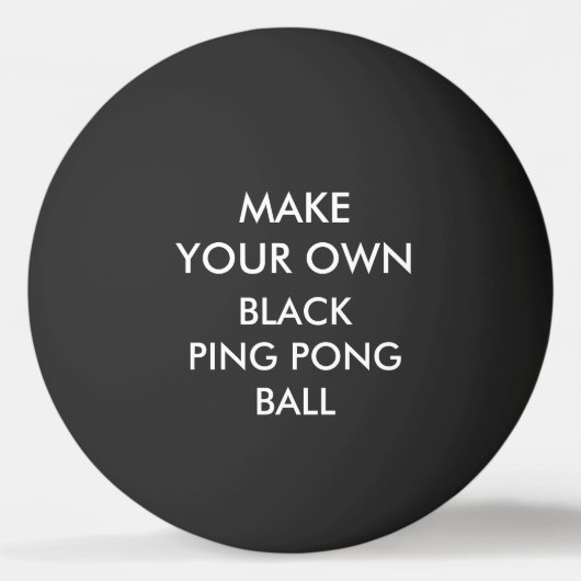 Aangepast aangepast BLACK Ping Pong Ball (Voorkant)
