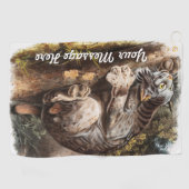 Aangepast aangepast Canada Lynx Golfhanddoek (Horizontaal)