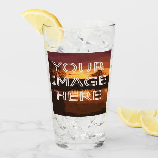 Aangepast, aangepast foto-insteekglas glas (Voorkant ijs)