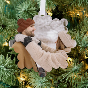 Aangepast aangepast fotocadeau ornament kaart