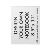 Aangepast, aangepast groot Notitieblok 40-pagina v (Gedraaid)