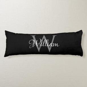Aangepast, aangepast Initiaal-script monogram Lichaamskussen