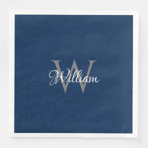 Aangepast, aangepast Initiaal-script monogram Servet