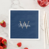 Aangepast, aangepast Initiaal-script monogram Servet (Insitu)