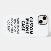 Aangepast aangepast iPHONE 14 PLUS TOUGH HOESJE (Achterkant (horizontaal))