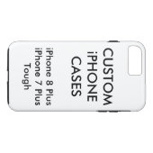 Aangepast aangepast iPhone 8 plus robuust Hoesje v (Achterkant (Horizontaal))