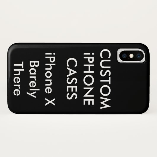 Aangepast aangepast iPhone X Barely Daar Hoesje (Achterkant (horizontaal))
