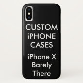 Aangepast aangepast iPhone X Barely Daar Hoesje (Achterkant)