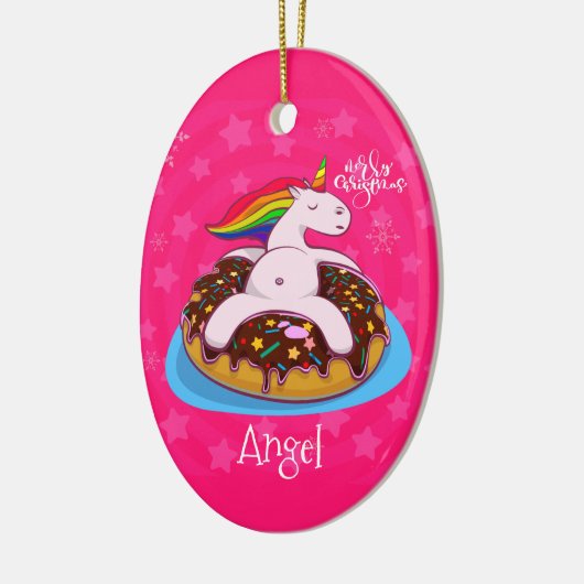 Aangepast, aangepast kerstrecorder keramisch ornament (Links)