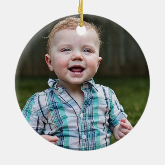 Aangepast aangepast kerstrenrendierprogramma voor keramisch ornament (Achterkant)