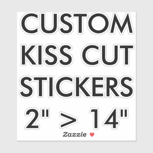 Aangepast aangepast KISS CUT STICKERS 6-inch x6-ME (Vel)