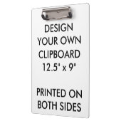 Aangepast, aangepast klembord - Letter en A4-forma (Links)