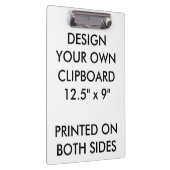 Aangepast, aangepast klembord - Letter en A4-forma (Rechts)