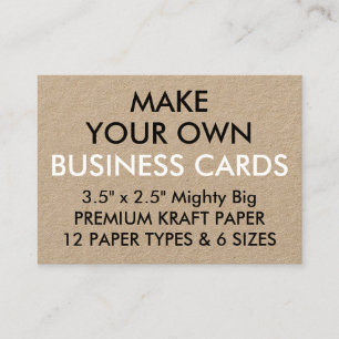 Aangepast aangepast KRAFT 3,5-inch x2,5-inch Visit Visitekaartje