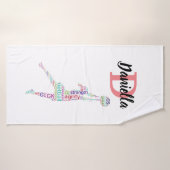 Aangepast aangepast Netball Badhanddoek (Badhanddoek)