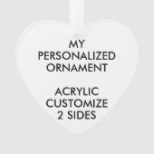 Aangepast, aangepast ORNAMENT voor HARTACRYLISCHE (voorkant)