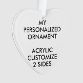 Aangepast, aangepast ORNAMENT voor HARTACRYLISCHE (voorkant)