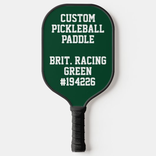 Aangepast aangepast PICKLEBALL PADDLE - GROEN (Voorkant)