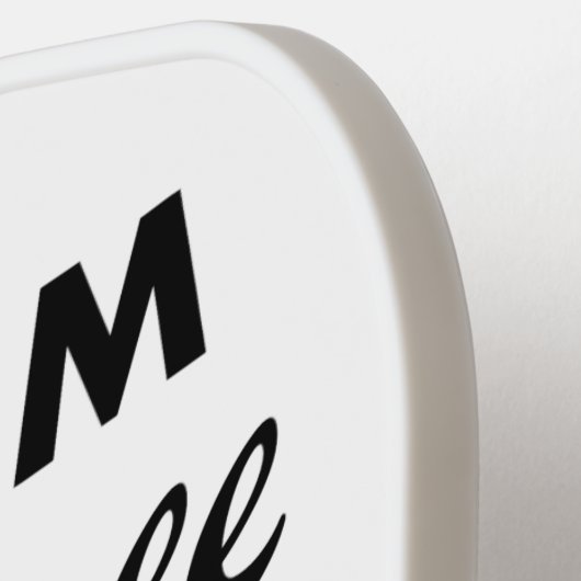 Aangepast aangepast PICKLEBALPADDLE leeg, WIT Pickleball Paddle (Links Detail)