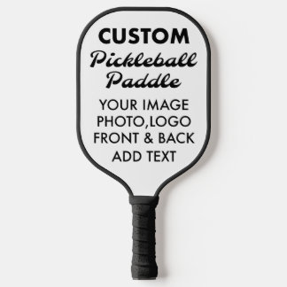 Aangepast aangepast PICKLEBALPADDLE leeg, ZWART Pickleball Paddle