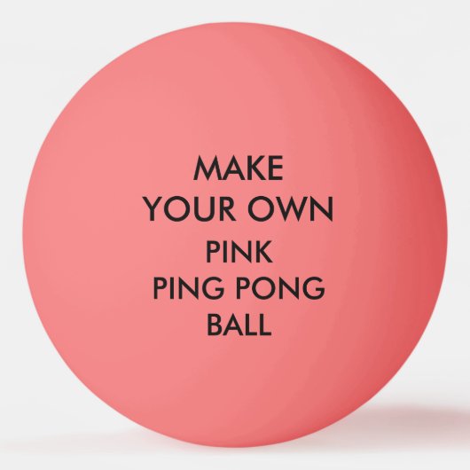 Aangepast aangepast PINK Ping Pong Ball (Voorkant)