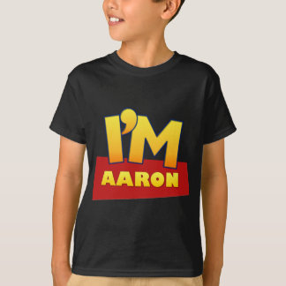 aangepast AARON comic logo shirt