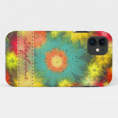 Aangepast Abstract Floral iPhone 5 Hoesje (Achterkant (horizontaal))