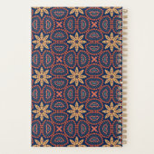 Aangepast Abstract Floral Patroon Retro Planner (Achterkant)
