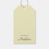 Aangepast Abstract goudPaars Cadeaulabel (Achterkant)