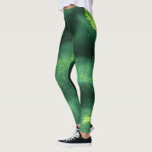 Aangepast Abstract groen mospatroon Leggings (Links)