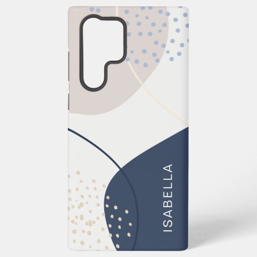 Aangepast Abstract monogram Samsung Galaxy Hoesje (Achterkant)