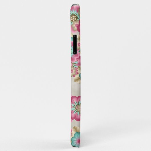 Aangepast Abstract patroon van Japanse lentevloere Case-Mate iPhone Case (Achterkant/rechts)