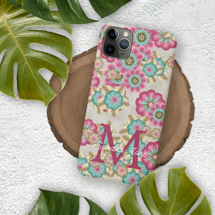 Aangepast Abstract patroon van Japanse lentevloere iPhone 11 Pro Max Hoesje