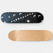 Aangepast Abstract ruimtepatroon Jouw namen toevoe Skateboard (Horizontaal)