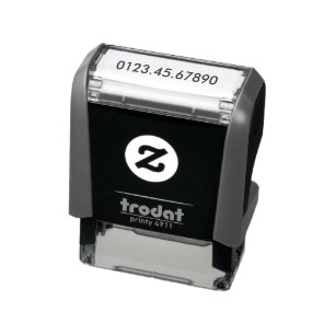 Aangepast accountnummer zelfinktende stempel