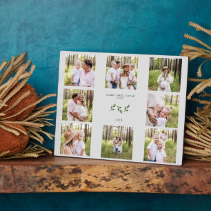 Aangepast acht fotoserie Collage Plaque Fotoplaat