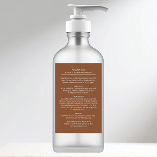 Aangepast achter Etiket Fles Product met Ingredien