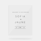 Aangepast Acryl Welkomstbord – Elegant Decor (Voorkant)