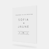 Aangepast Acryl Welkomstbord – Elegant Decor (Hoek)