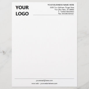 Aangepast adres Logo Naam Ingo Business Letterhead Briefhoofd
