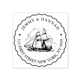 Aangepast adres Stempel, bruiloft Stamp, Scheepsru Rubberstempel