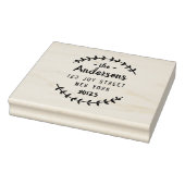 Aangepast adres voor naam van de Script-familie Rubberstempel (Stempel)