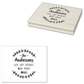 Aangepast adres voor naam van de Script-familie Rubberstempel (Gestempeld)