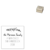 Aangepast adres voor naam van de Script-familie Rubberstempel (Gestempeld)